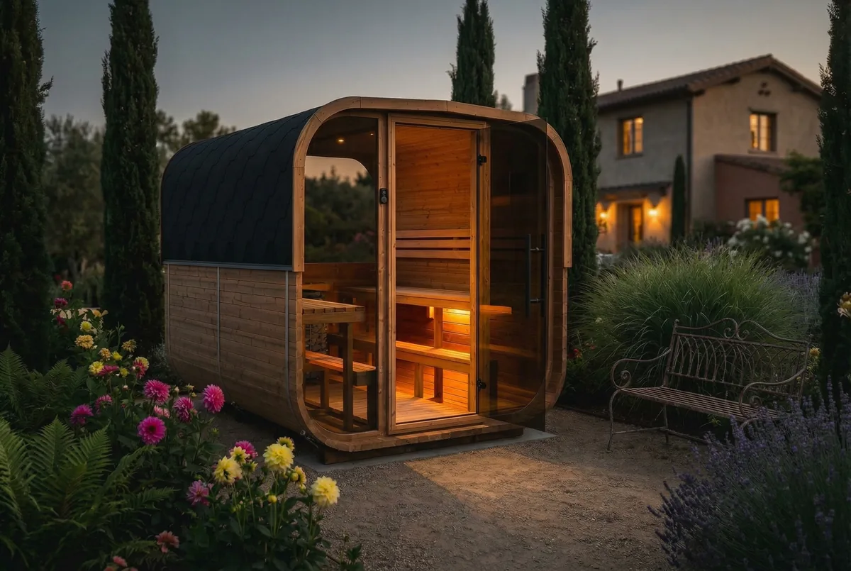 Quadra XL udendørs sauna med mere plads - billede 3