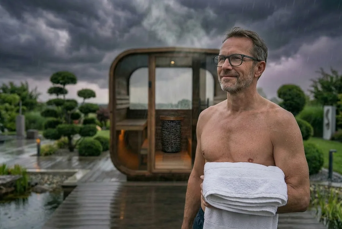 Quadra XL udendørs sauna med mere plads - billede 6